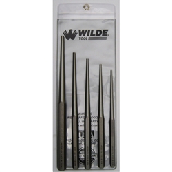 Wilde Tool PLT 5.NP-VP, Wilde Tools- 5-Piece Long Taper Punch Set Manufactured & Assembled in Hiawatha, Kansas U.S.A.5-Piece SetIndividually Heat-TreatedFinish : Polished, Each